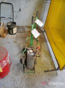 Lot of (2) High Pressure Gas Carts w/ Associated Hosing and Torch Head