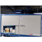 Stanley Vidmar 2-Door Cap Unit w/ Contents to Include: Envelopes, Zip Ties, Casters, Please See