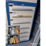 Stanley Vidmar 7-Drawer Heavy Duty Storage Bin w/ Contents to Include: Scissors, Leather Scissor