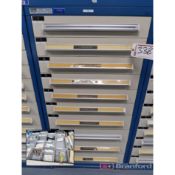 Stanley Vidmar 10-Drawer Heavy Duty Storage Cabinet w/ Contents to Include: Springs, Nuts, Bolts,