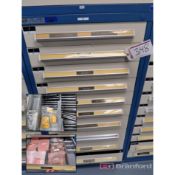 Stanley Vidmar 10-Drawer Heavy Duty Storage Cabinet w/ Contents to Include: AC Adapters, Meters,