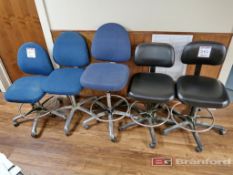 Lot of (5) Bevco Lab Style Chairs