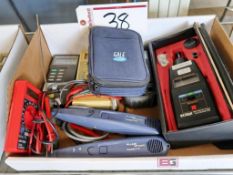 Extech Microprocessor Tachometer, (2) Fluke 3000 Probe Network Meters, (1) Fluke Model 52