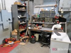 Heavy Duty Steel Framed Butcher Block /Steel Topped Workbench w/ 8