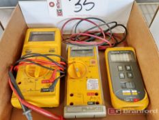 Fluke Model 25 Multimeter, (1) Fluke Model 23 Multimeter, (1) Fluke Model 12 Multimeter