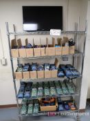 Wire Rack w/ Contents including Exfo FOT-930 Multi Function Loss Test Meters, ShinewayTech and More