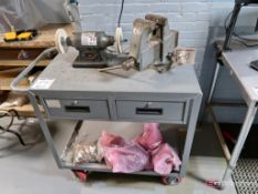 Little Giant Heavy Duty 2-Drawer Shop Cart w/ Central Machinery 6