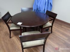 Round Conference Style Table w/ (4) Round Conference Style Chairs
