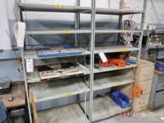 (2) Sections of Medium Duty Racking w/ Contents Incl But Not Limited To: Tap & Die Sets, Air Hoses