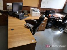 Remaining Contents of Office to Include: Desk w/ Left Return, Lenovo Think Centre Computer w/ Dell