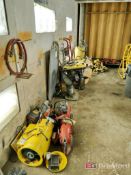 Contents of Spray Booth to Include: Pneumatic, Hydraulic Chain Saw Pulls Parts, Fume Extractor