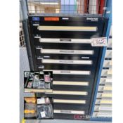 Century 100 Static Guard 9-Drawer Heavy Duty Storage Cabinet w/ Contents to Include: Diodes, Battery