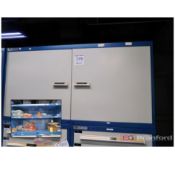 Stanley Vidmar 2-Door Cap Unit w/ Contents to Include: Wire Receiver Parts, AC Adapter Parts, Cases,