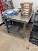 Stainless Steel Top Adjustable Height Workbench