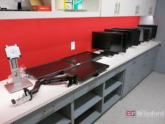 (12) Flat Panel Monitors, Monitor Arm, Monitor Stand