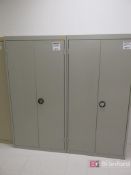 Lot of (2) 2-Door Metal Cabinets w/ Contents