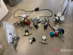 Box Of Misc Regulators Including Harris, Concoa, Airgas, Matheson