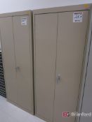 Lot of (2) Sandusky 2-Door Metal Cabinets