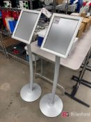 (2) Lobby Display Stands