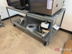 Uline Rolling Steel Table 6'W X 34