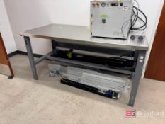 Stainless Steel Top Adjustable Height Workbench