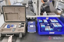 Brady BMP 51 Label Printer with Case and (17) Brady MC1-1000-595-WT-BK Print Cartridges