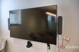 Samsung 75 Inch Conference Room TV with Logitech Rally V-U0048 Speakers and Oman-TRA PABX System