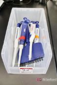 Lot Box of (7) Various Size Rainin Pipet-Lite XLS Pipets