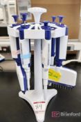 Rainin Pipet Stand with (7) Various Size Rainin-Lite XLS Pipets