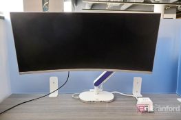 Samsung C34J791WTN Color Display Unit 34 Inch Curved Monitor with ZGO Zdock Integrated Dual Video US