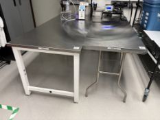 (2) Stainless Steel Lab Tables