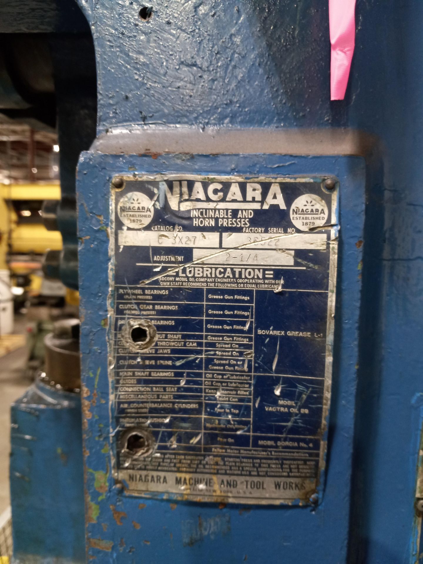 Niagra C Frame Press Model C 3X27 32 Ton - Image 5 of 7