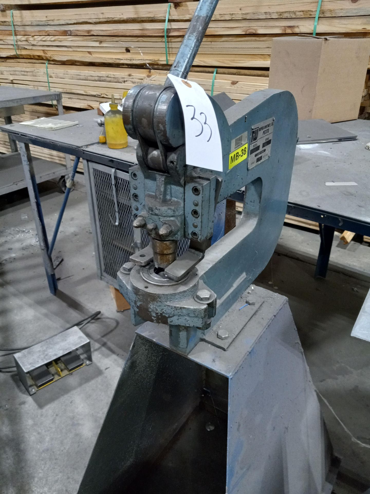 Roper Whitney Punch Model 218, 4 Ton