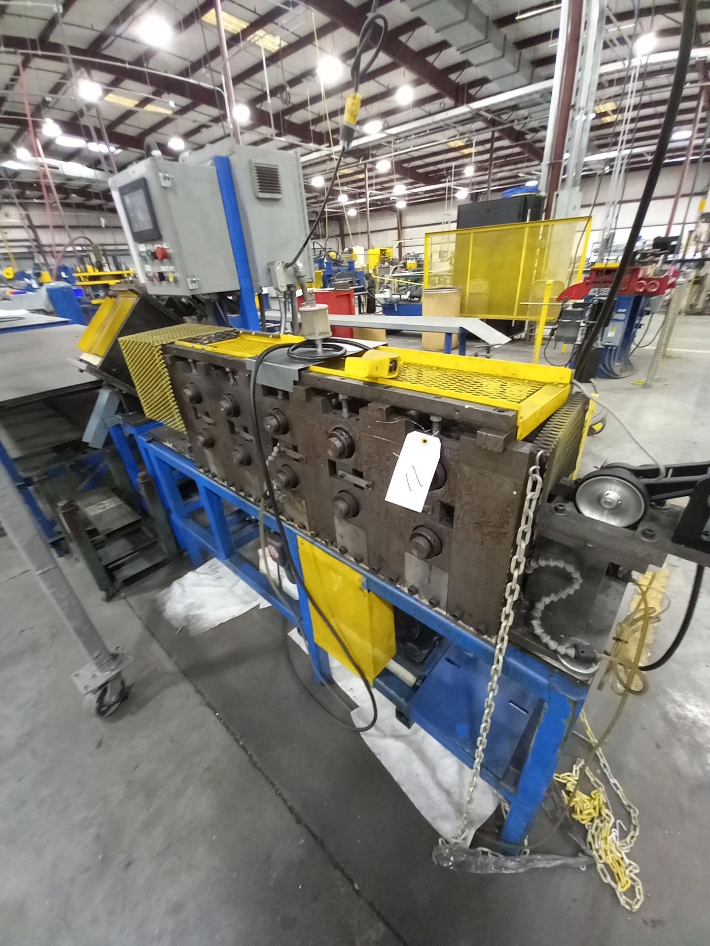 5 Stand Roll Forming Line with Cut Off, Uncoiler, Tooled to Mfg. angle Bracket
