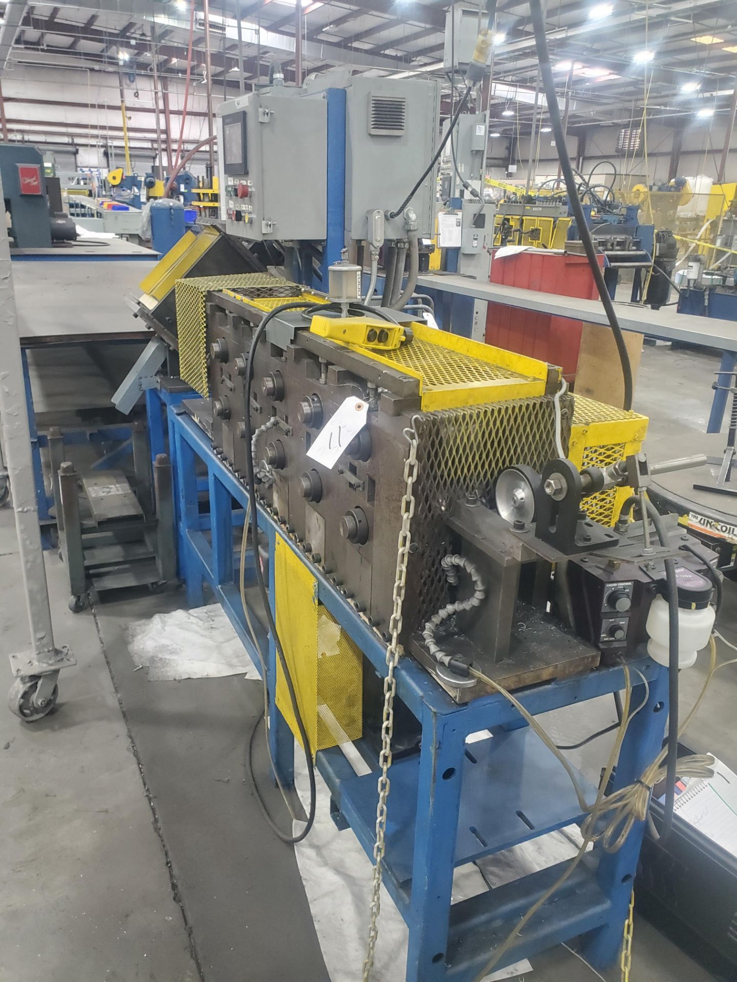 5 Stand Roll Forming Line with Cut Off, Uncoiler, Tooled to Mfg. angle Bracket - Image 12 of 20