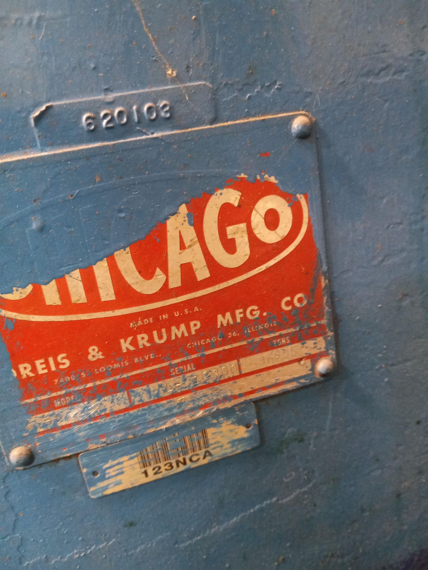 Chicago Press Brake 8' Overall Model 68B - Image 8 of 10