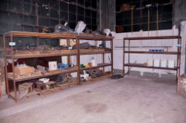 Lot - (3) 96 in. Wide x 24 in. Deep x 78 in. High Steel Racks