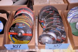 Lot - Abrasive Cutoff Wheels and Grinding Wheels in (4) Boxes