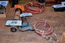 Lot - (2) Pneumatic Chipping Hammers