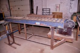 23 in. x 10 ft. Heavy Duty Roller Conveyor with Cable Winch