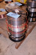 Lot - (4) Various Spools of Welding Wire in (1) Stack