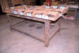 49 in. Long x 96 in. Wide x 36 in. High x 1/2 in. Thick Steel Welding Table