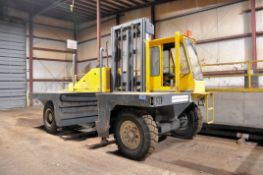 Lansing Henley Model S 10-Ton Capacity Diesel Sideloader Fork Lift Truck