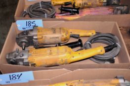 Lot - (2) DeWalt Model D28499X 7 in./9 in. Electric Angle Grinders in (1) Box; 5.3-HP, 6,000-RPM