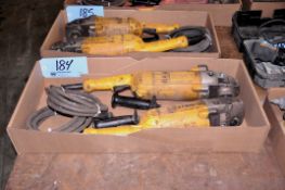 Lot - (2) DeWalt Model D28499X 7 in./9 in. Electric Angle Grinders in (1) Box; 5.3-HP, 6,000-RPM