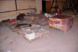 Lot - Hose on (7) Pallets and in (1) Basket