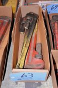 Lot - (3) 24 in. Pipe Wrenches in (1) Box