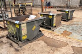 Lot - (3) Jesco Model 211311 1/2 Yard 4,000-lb. Capacity Self Dumping Hoppers