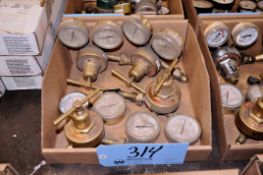 Lot - (4) Welding Regulators in (1) Box