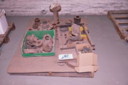 Lot - Rope, Bolts, Nuts and Parts on (7) Pallets with (4) 22 in. Work Horses